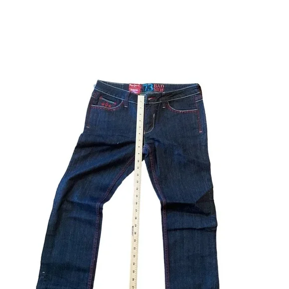 Pepe Straight Leg Jeans Women 30 Black Denim Mid-Rise 5-Pockets Dark Wash Cotton - Picture 4 of 8